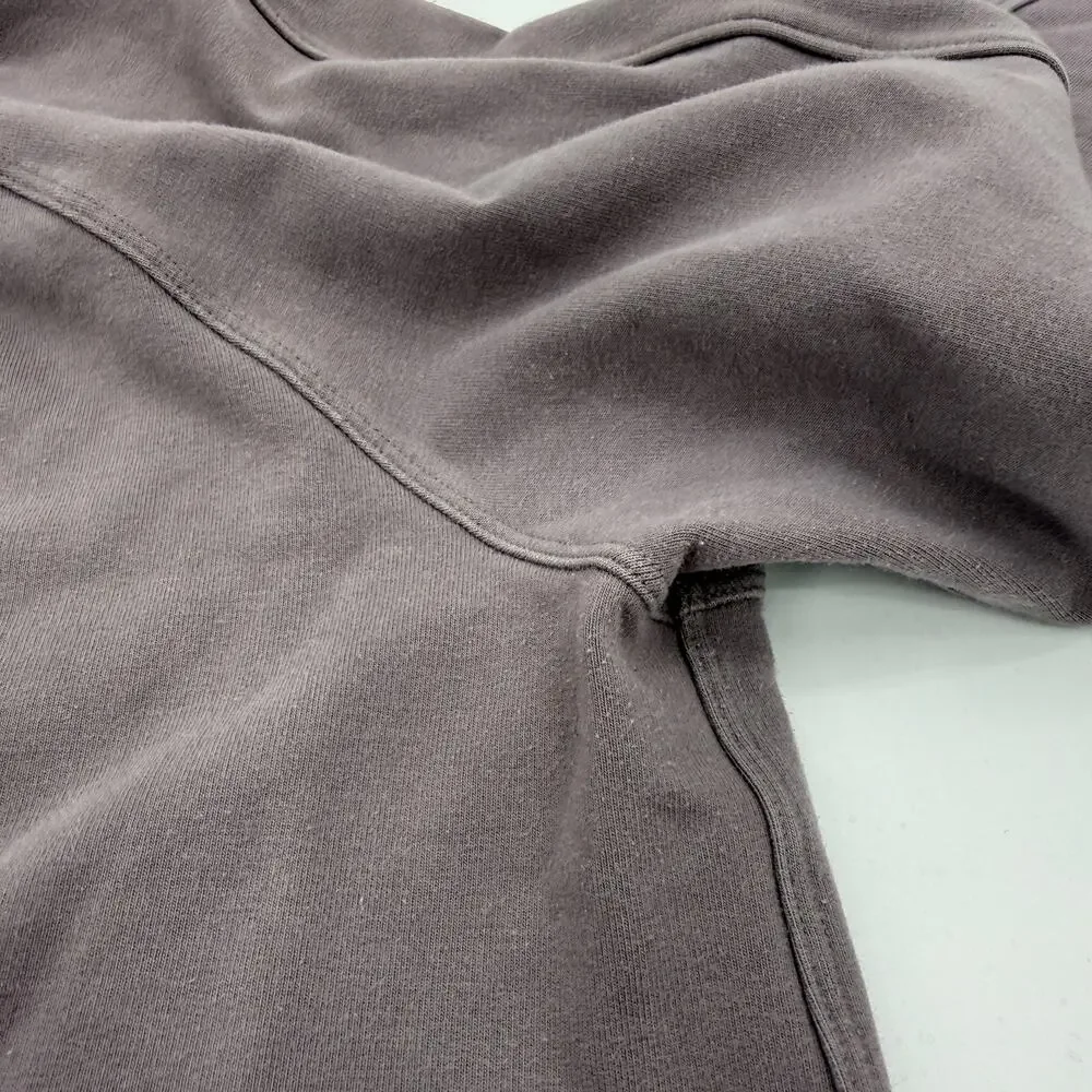 LULULEMON Womens Ready to Roll Sweatshirt Size 6  Mauve Boxy Fit Terry Casual